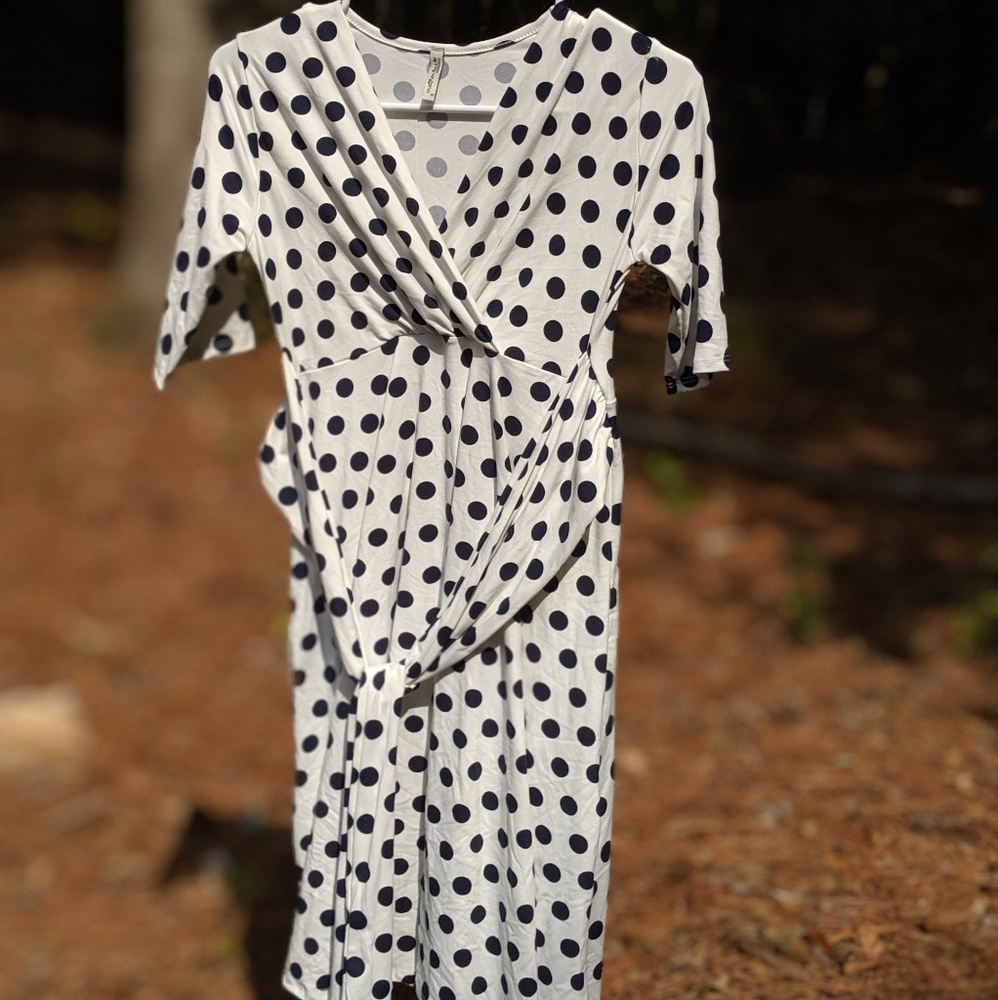 Small Polkadot Maternity Dress